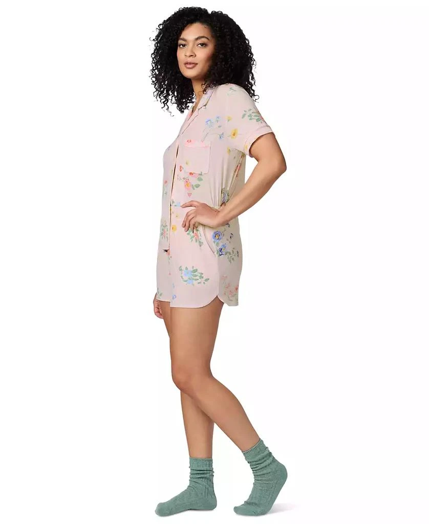 GAP GapBody Women's Notched-Collar Short Pajama Set 3