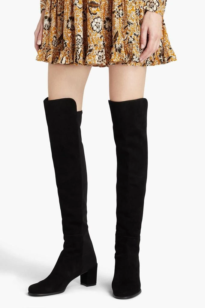 Brown Suede Boots The Knee Boots Weitzman 55 Boots STUART WEITZMAN