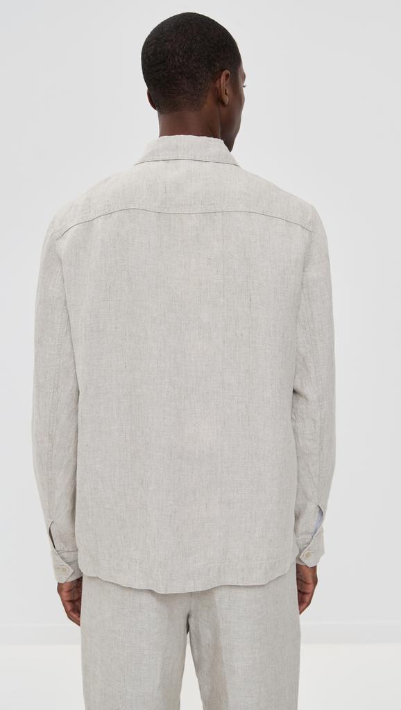 Alex Mill Linen Work Jacket In Flax