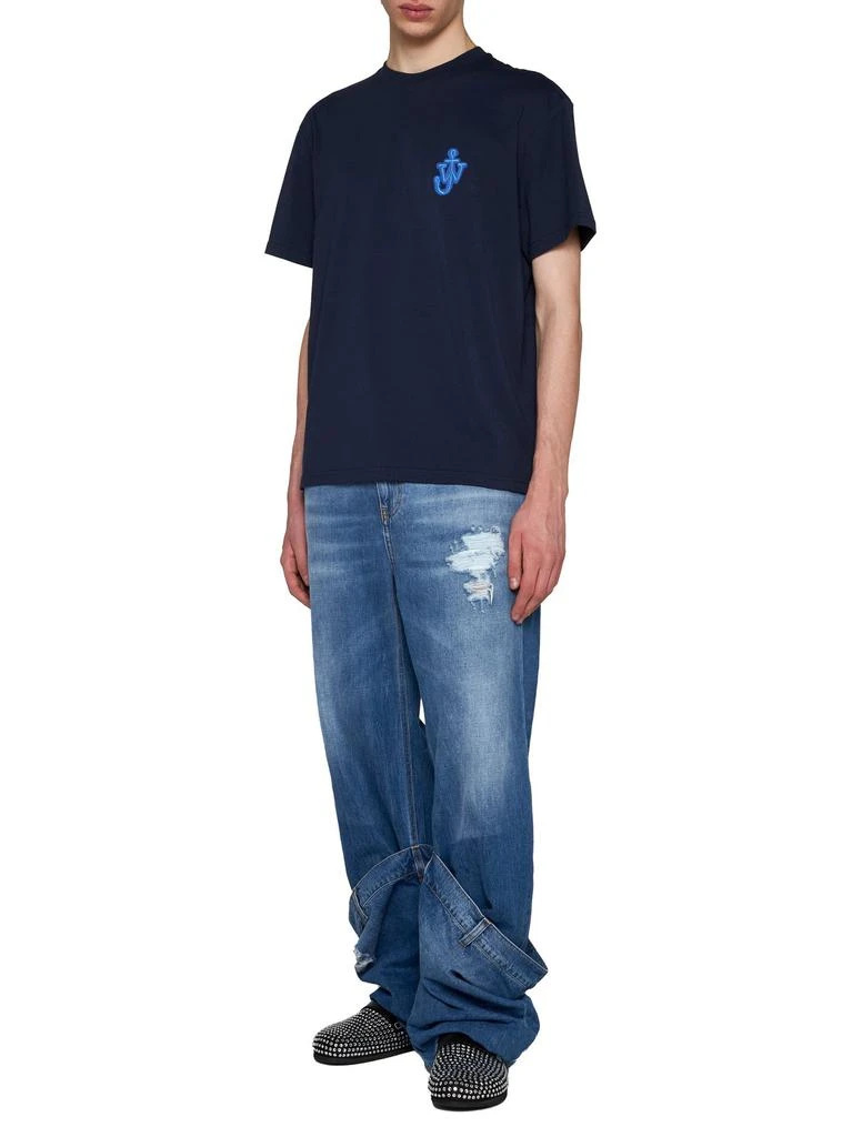 JW Anderson JW Anderson Logo Embroidered Crewneck T-Shirt 4