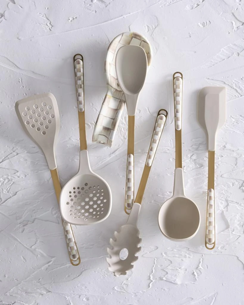 MacKenzie-Childs Mocha Check Spoon Rest 4