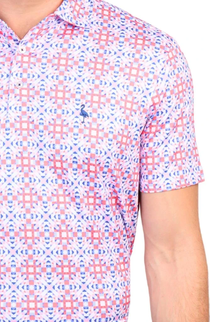 TailorByrd Kaleidoscope Print Performance Polo 3