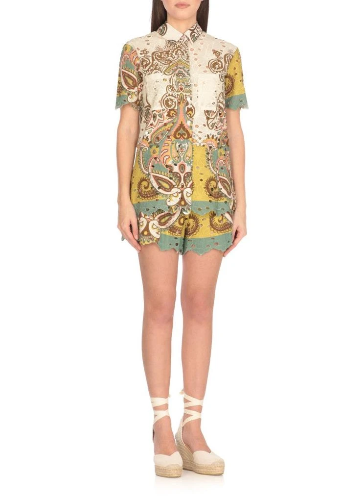 MISS BIKINI Multicolor Cotton Shirt With Classic Collar 2