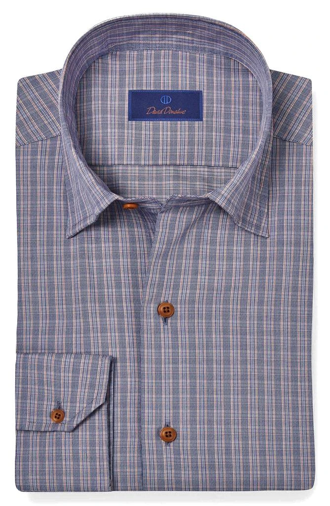 David Donahue Twill Check Sport Shirt 1