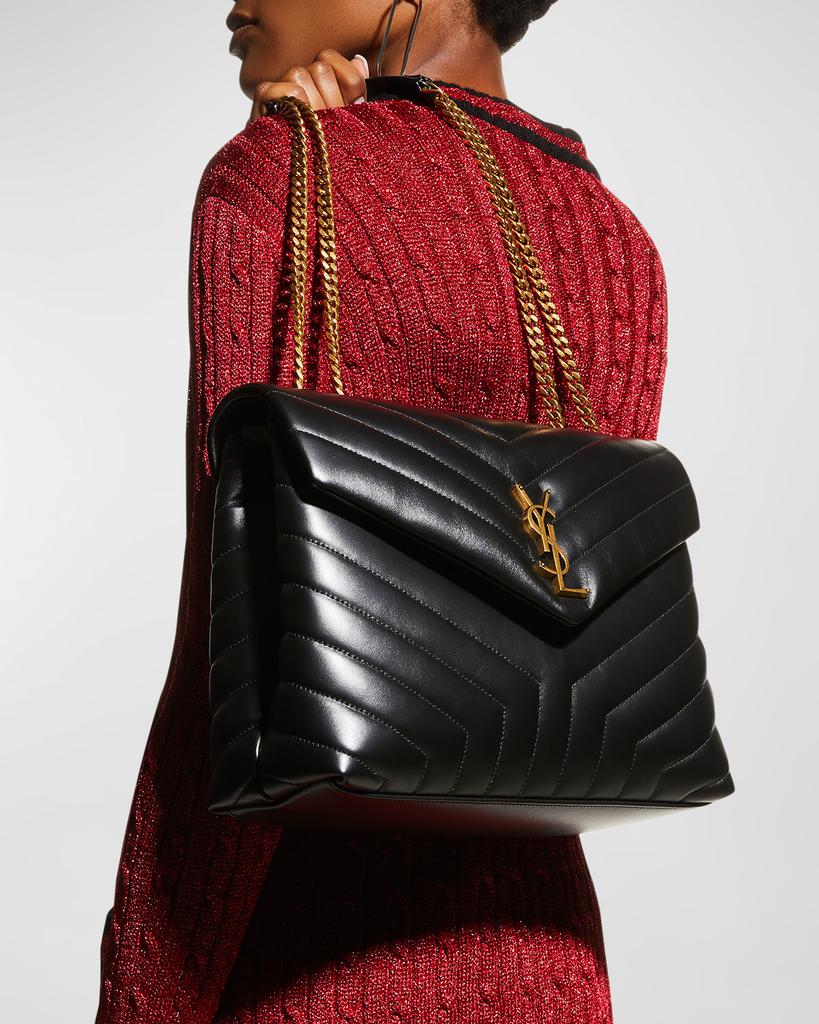 Yves Saint Laurent Loulou Medium YSL Shoulder Bag in Quilted