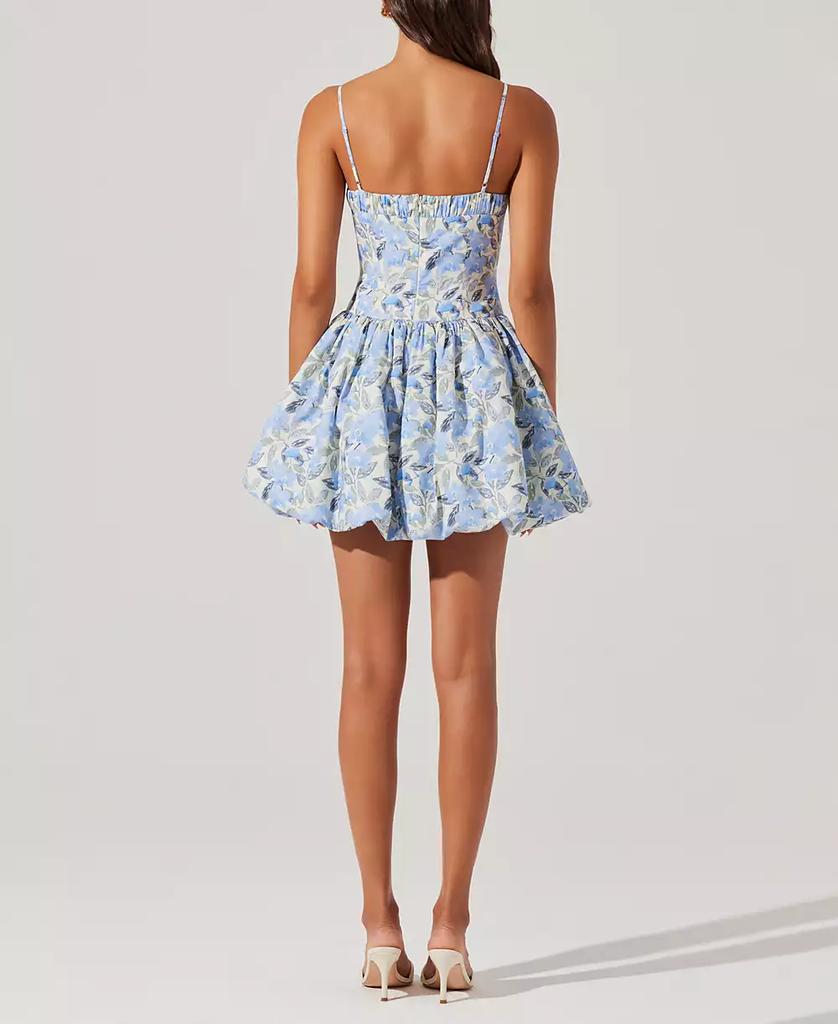 ASTR Women's Larissa Bubble-Hem Mini Dress