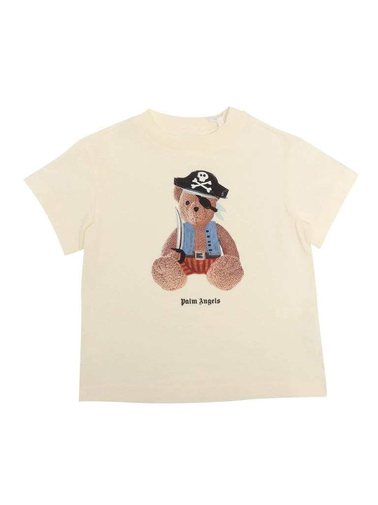 Palm Angels Palm Angels Kids Logo Printed Crewneck T-Shirt 1