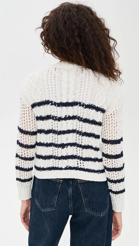 Stateside Striped Long Sleeve Crew Sweater 2