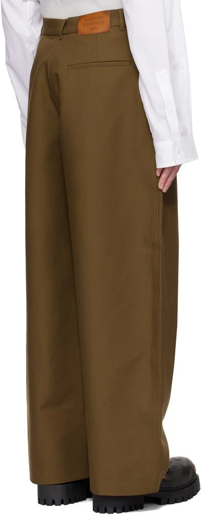 Acne Studios Khaki Twill Trousers 3