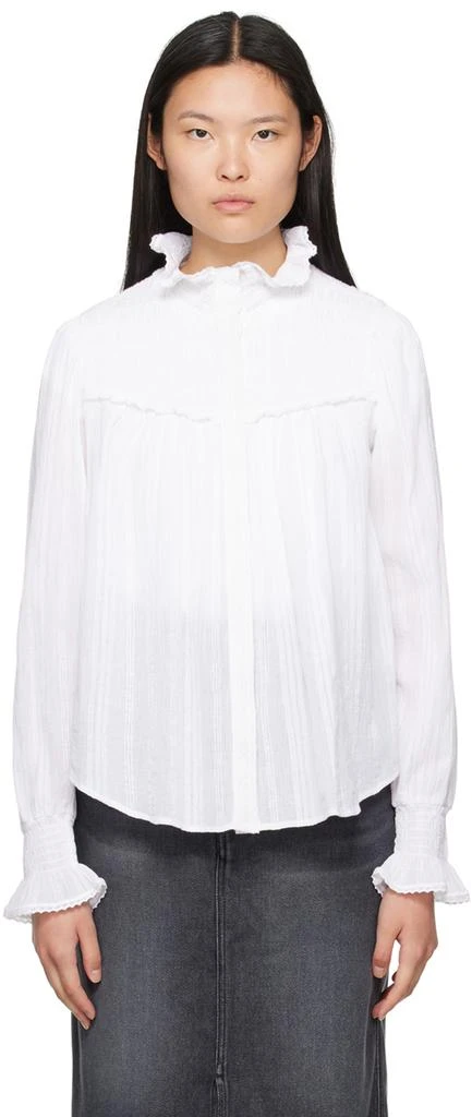 Isabel Marant White Idaline Blouse 1