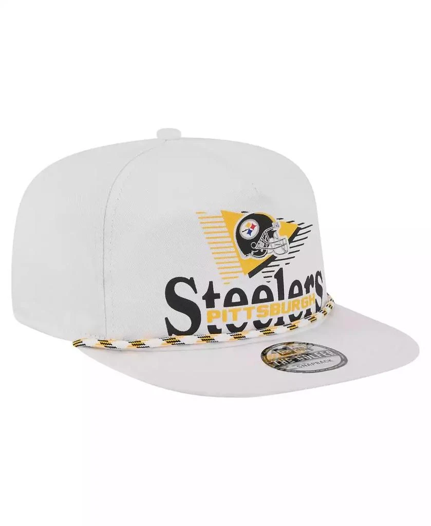 New Era Men's White Pittsburgh Steelers Collide Golfer Snapback Hat 5