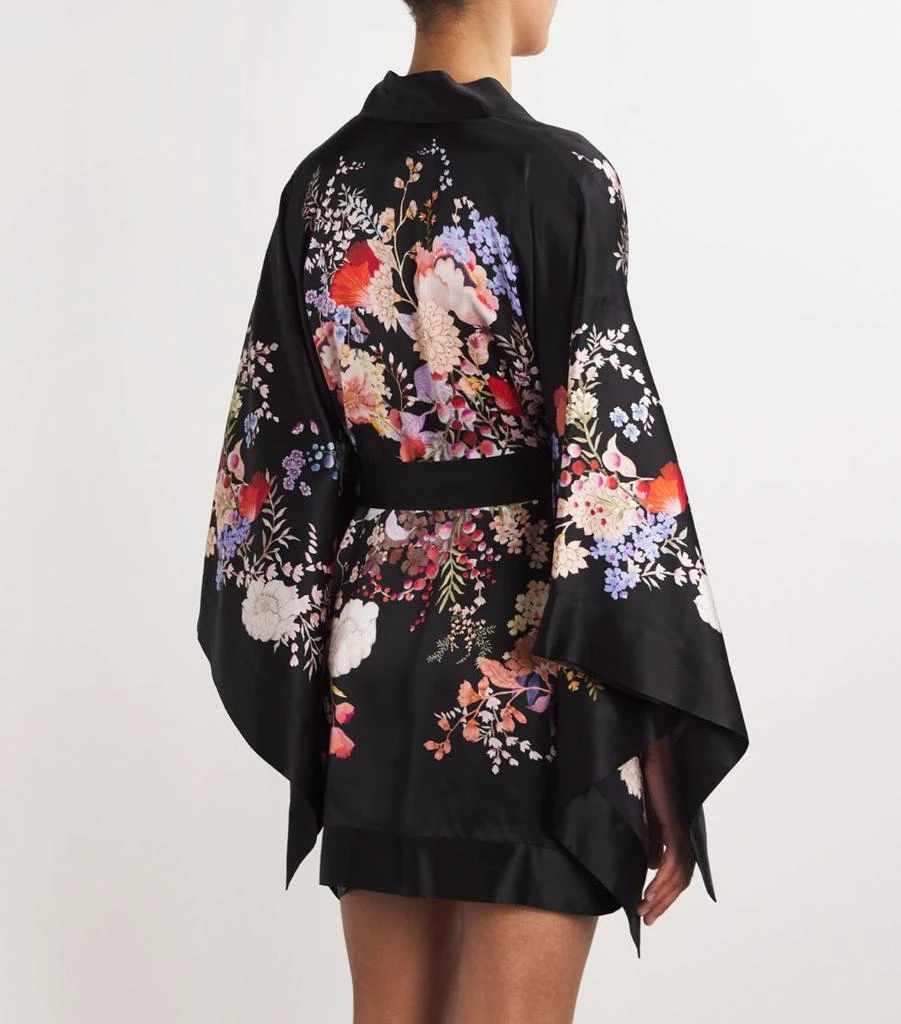 MENG Silk-Satin Floral Kimono 3