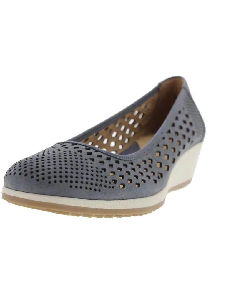Naturalizer Brelynn Womens Leather Cutout Wedge Heels 2
