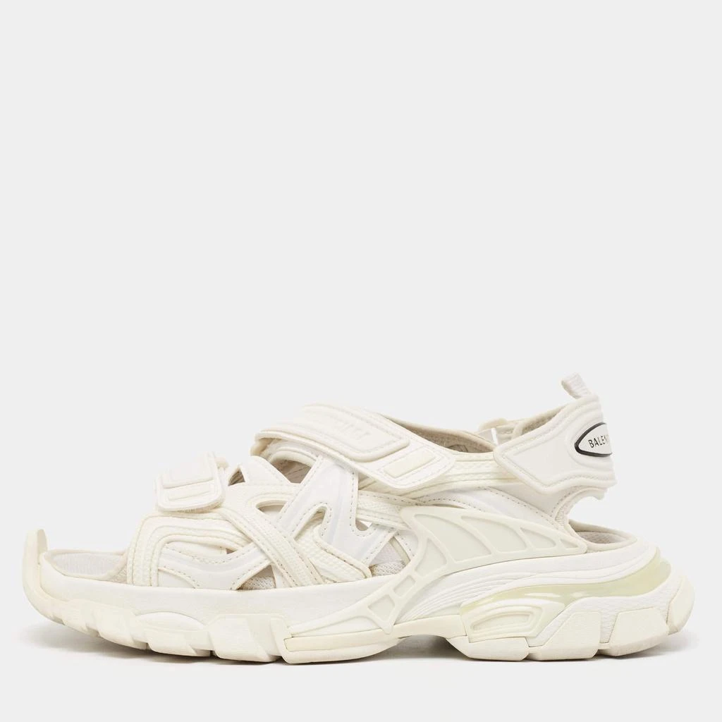 Balenciaga Balenciaga White Rubber Track Slingback Sandals Size 38 1