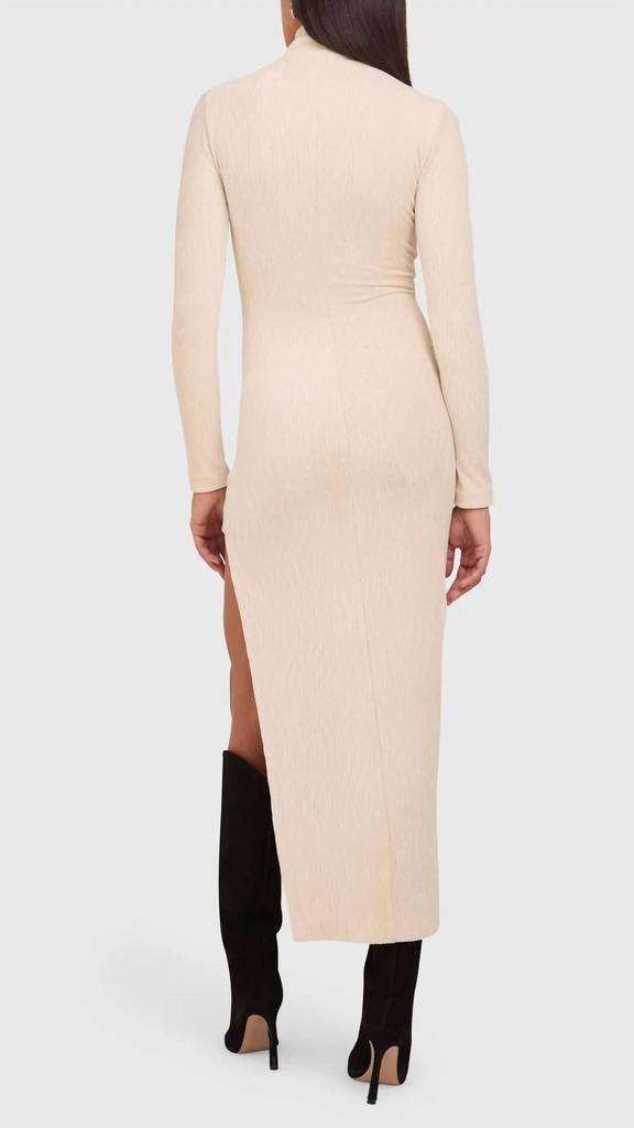 Amanda Uprichard Amanda Uprichard - Secora Mock Neck Velvet Midi Dress