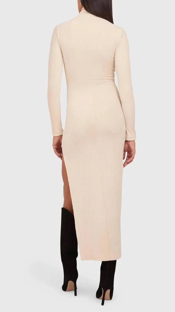 Amanda Uprichard Amanda Uprichard - Secora Mock Neck Velvet Midi Dress 2
