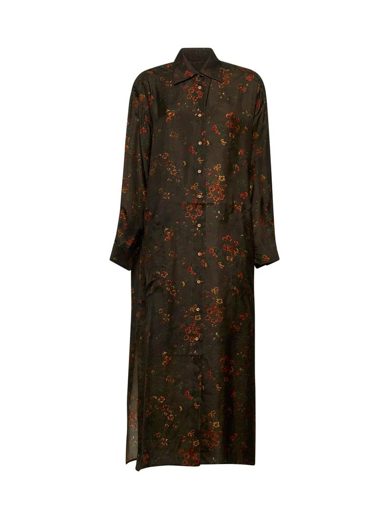 Uma Wang UMA WANG | Brown printed twill Amare shirt dress | Women | M 1