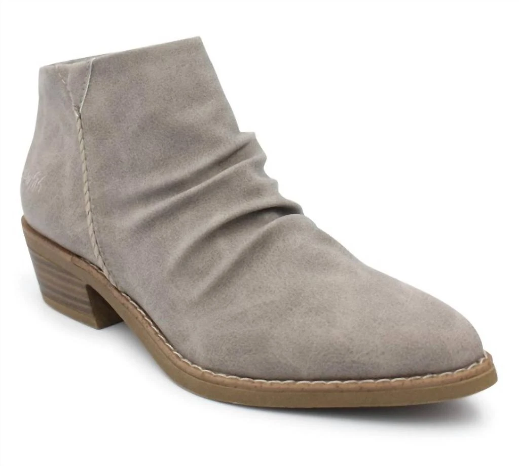 Blowfish Women's Seren Short Ankle Bootie In Gray 1