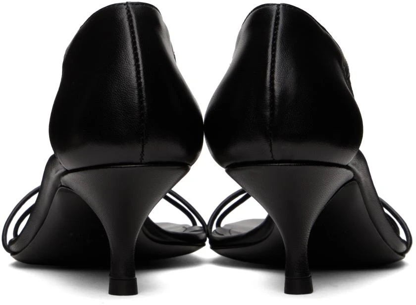 Totême Black 'The Leather Knot' Heeled Sandals 2