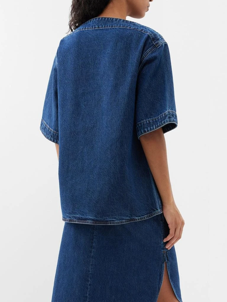 Toteme Boat-neck denim top 5