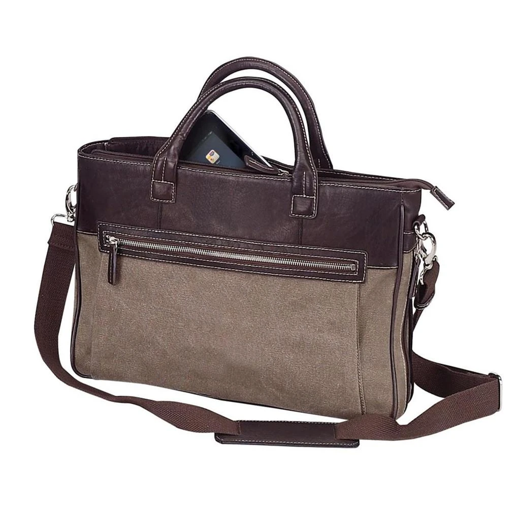 Preferred Nation P6522.Brn The Autumn Slim Expandable Briefcase