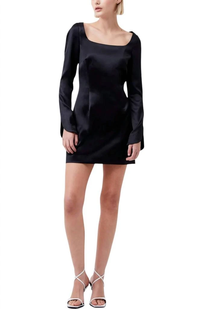 French Connection French Connection - Structured Bat Long Sleeve Scoop Dress 2