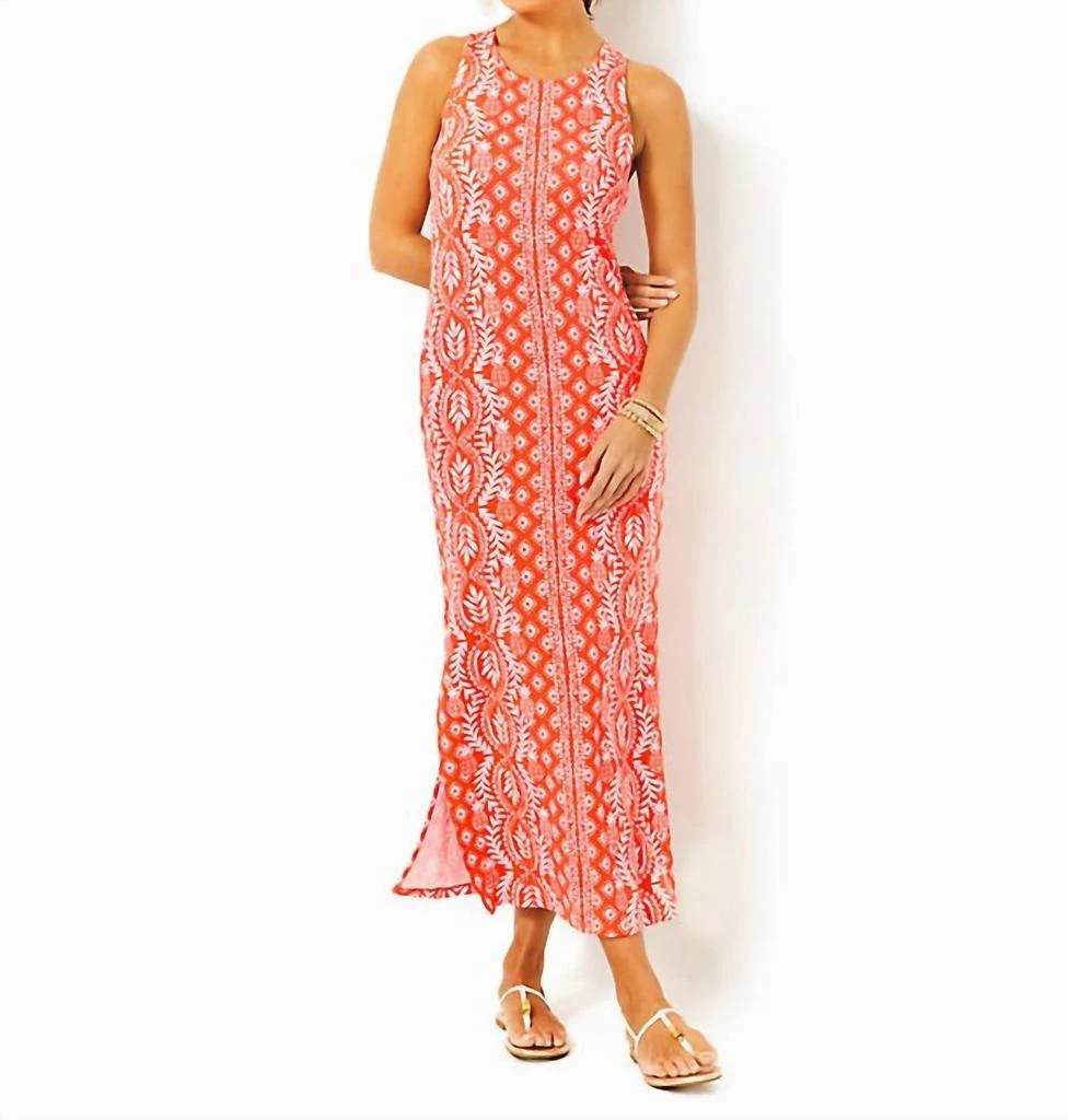 chinese dress ladies Lilly Pulitzer Women's Ulla Maxi, Flamingo Feather Harbour View Engineered  Knit Dress at Amazon Women's Clothing store