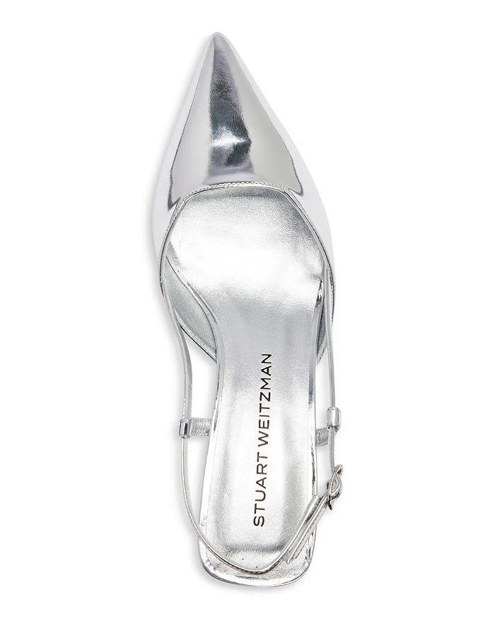 Stuart Weitzman Women's Vinnie 50 Slingback Kitten Heels 3