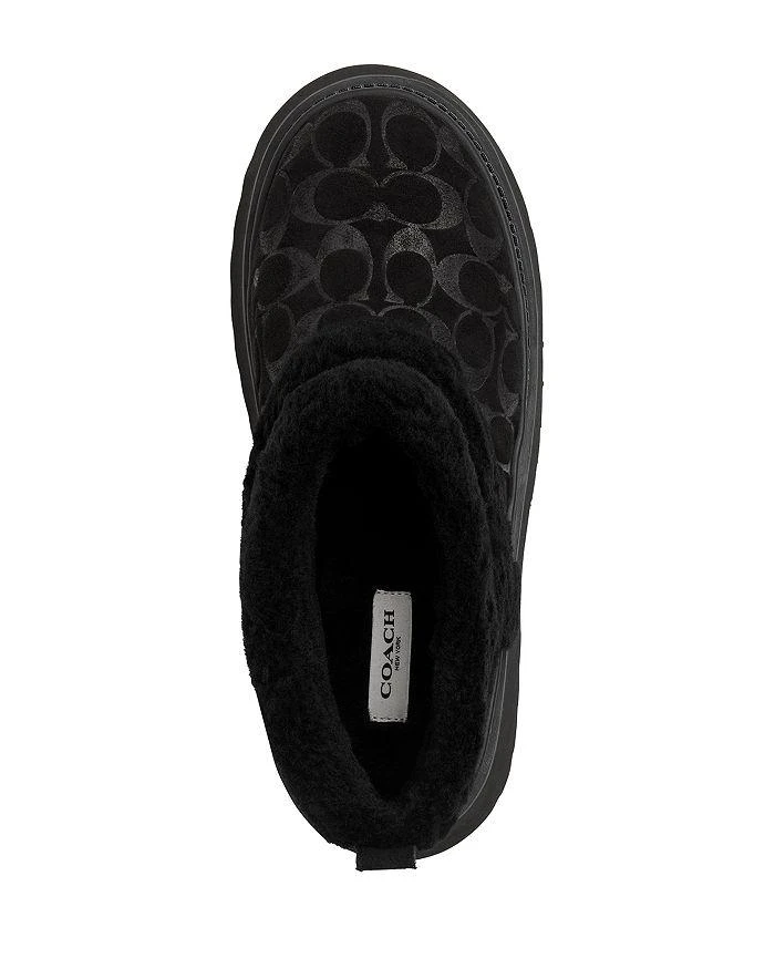 Coach Women's Christina Signature Shearling Booties 3