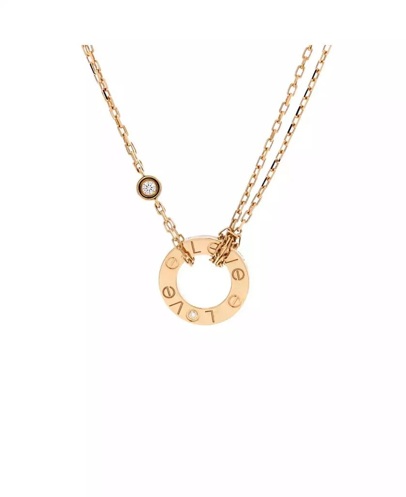 Cartier 2 Diamonds Love Pendant Necklace