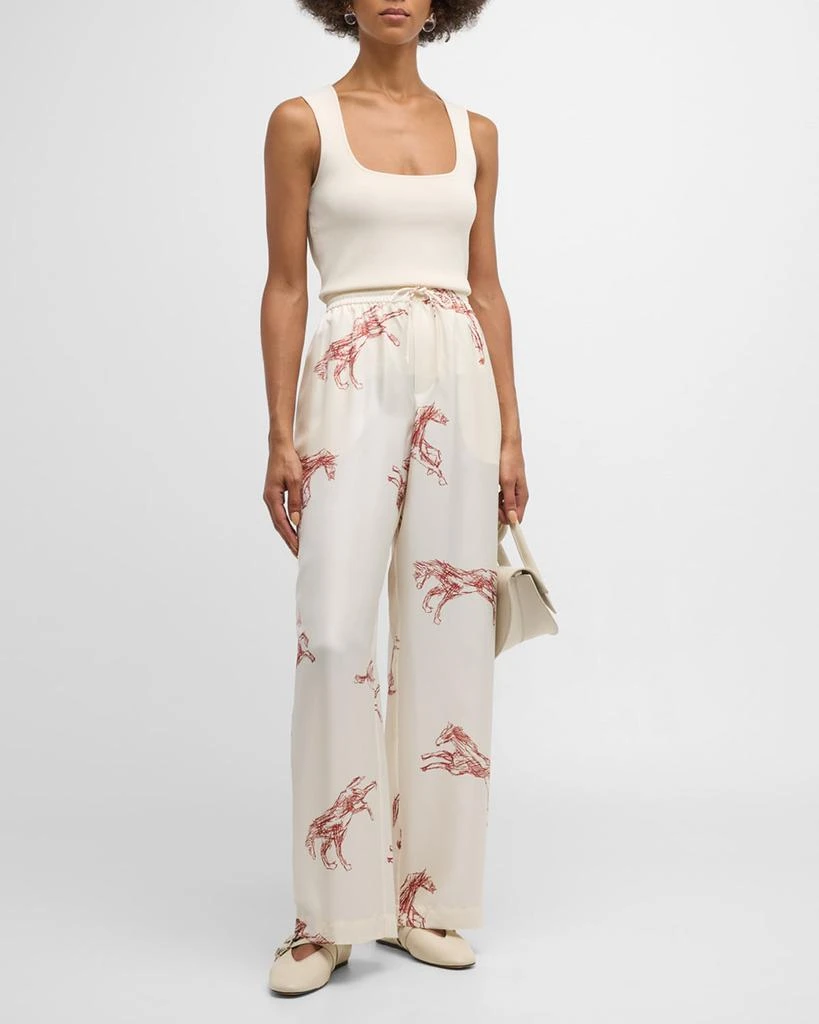 Rohe Drawstring Silk Ballpoint Horse Trousers 3