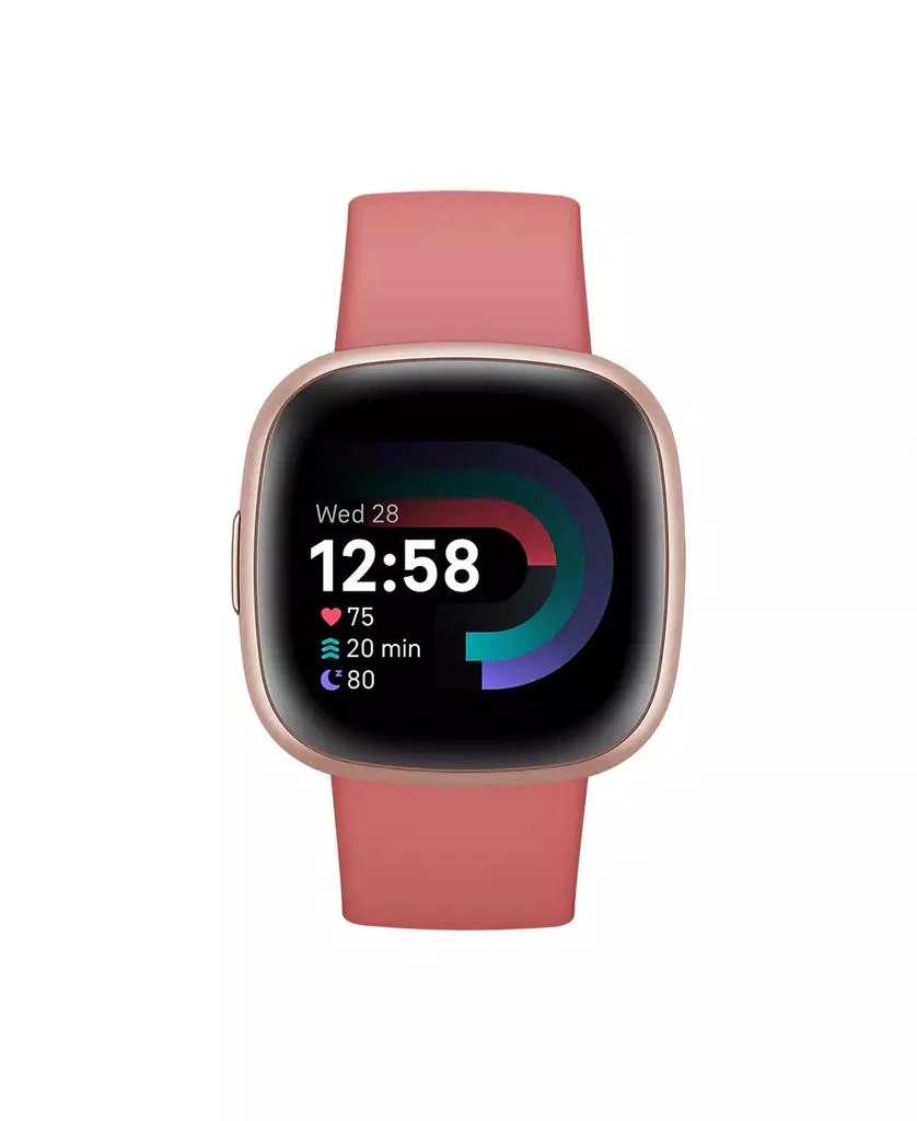 Fitbit Versa 4 Pink Sand Copper Rose Smartwatch, 39mm 1