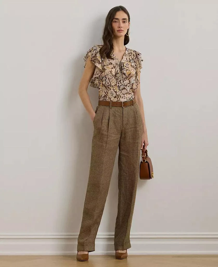 Ralph Lauren Women's Floral Georgette Tie-Neck Blouse 5