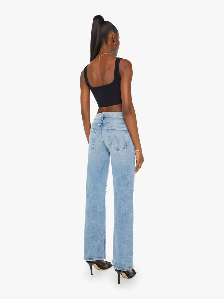 MOTHER Mid Rise Maven Sneak Jean In Peak-A-Boo 3
