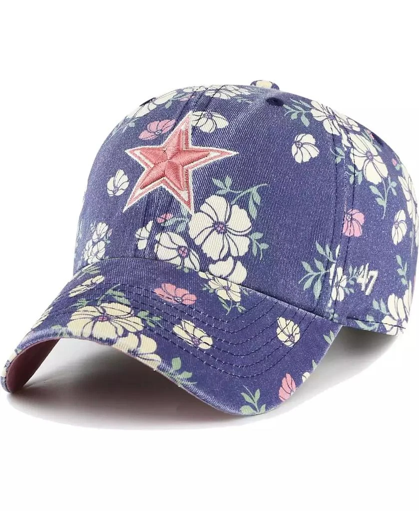 47 Brand Women's Navy Dallas Cowboys Primrose Clean Up Adjustable Hat 1