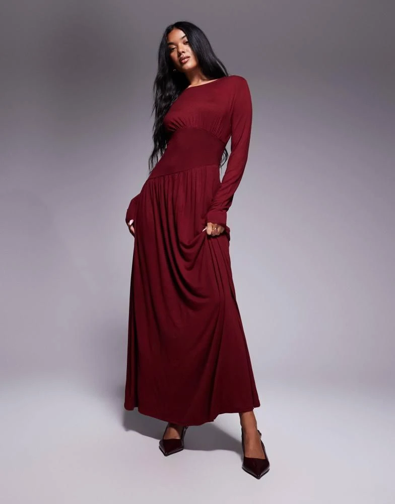 chinese dress ladies Dusty Blue Bridesmaid Dresses ASOS Halter A-Line Sleeveless Floor Length Chiffon Bridesmaid Dresses with Slit main image 0