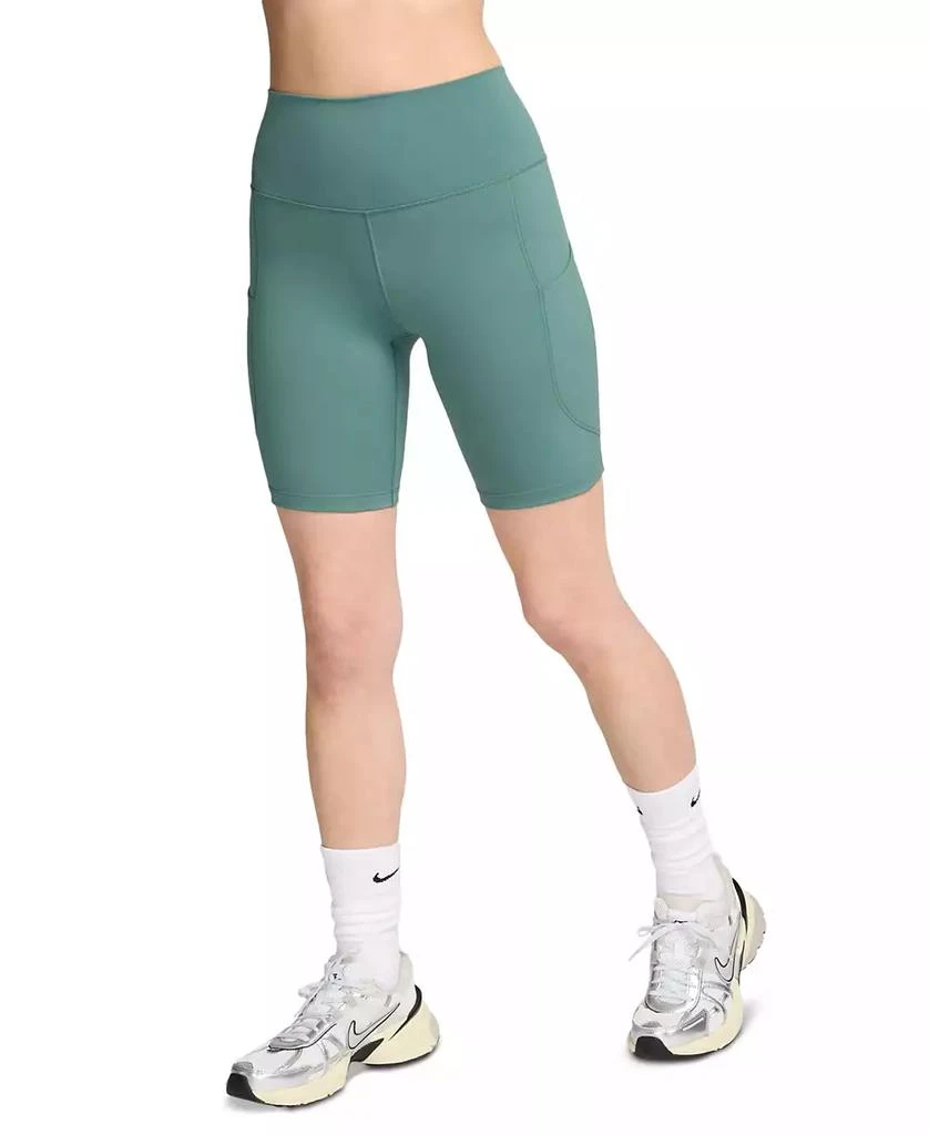 NIKE Women's One High-Waisted Side-Pocket 8" Bike Shorts 1