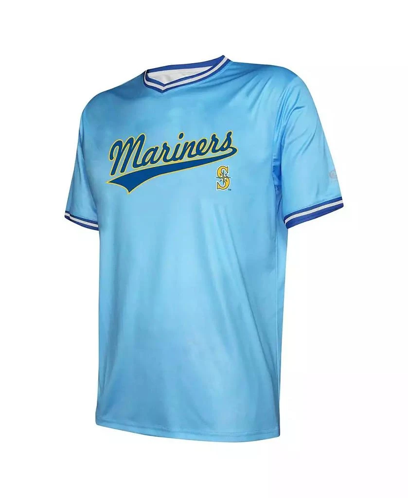 Stitches Men's Light Blue Seattle Mariners Cooperstown Collection Team Jersey 3