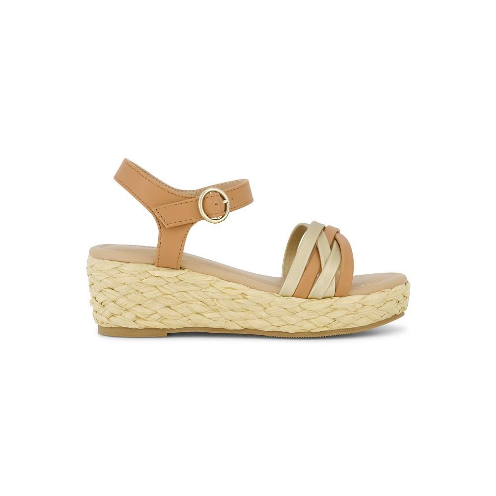 Marc Fisher Little and Big Girls Marren Strap Wedge Sandals