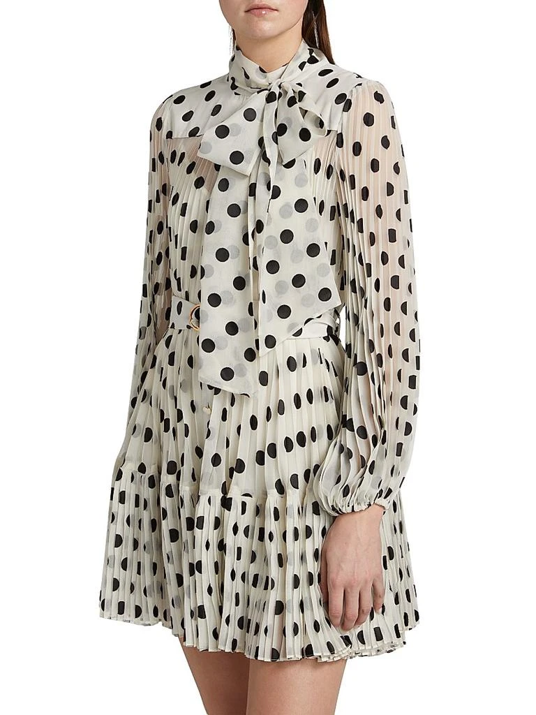 Zimmermann Polka Dot Pussybow Minidress 4