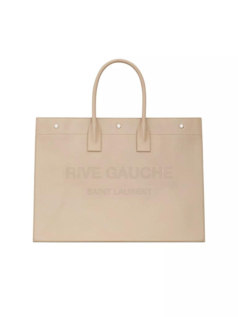 Saint Laurent Rive Gauche Large Tote Bag in Vegetable-tanned Leather