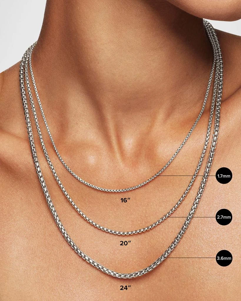 David Yurman Petite Cable Linked Necklace in Silver and 14K Gold, 15-17"L 5