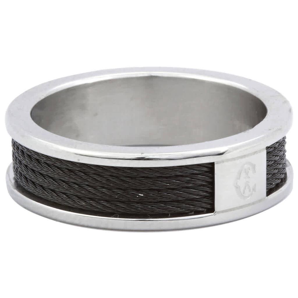 Charriol Forever Stainless Steel Black PVD Cable Ring