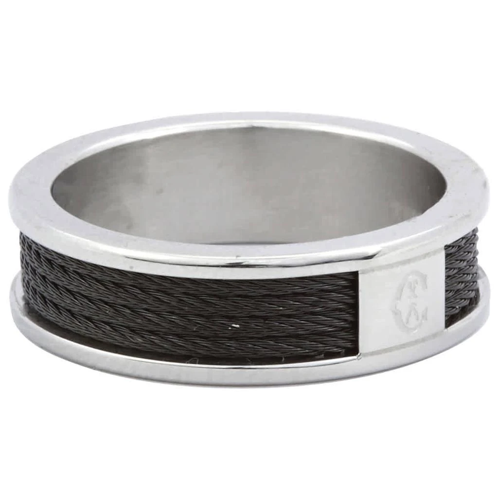 Charriol Forever Stainless Steel Black PVD Cable Ring 2