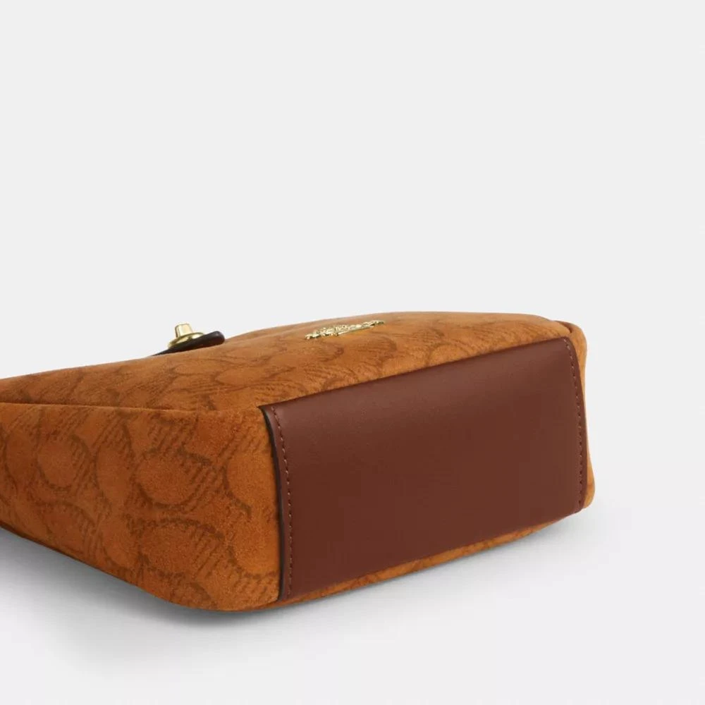 Coach Hadley Mini Crossbody Bag In Signature Suede 7