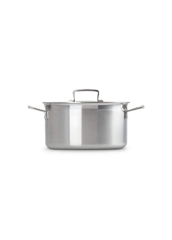 Le Creuset Classic 3-ply stainless steel deep casserole 24cm 6.0l 9