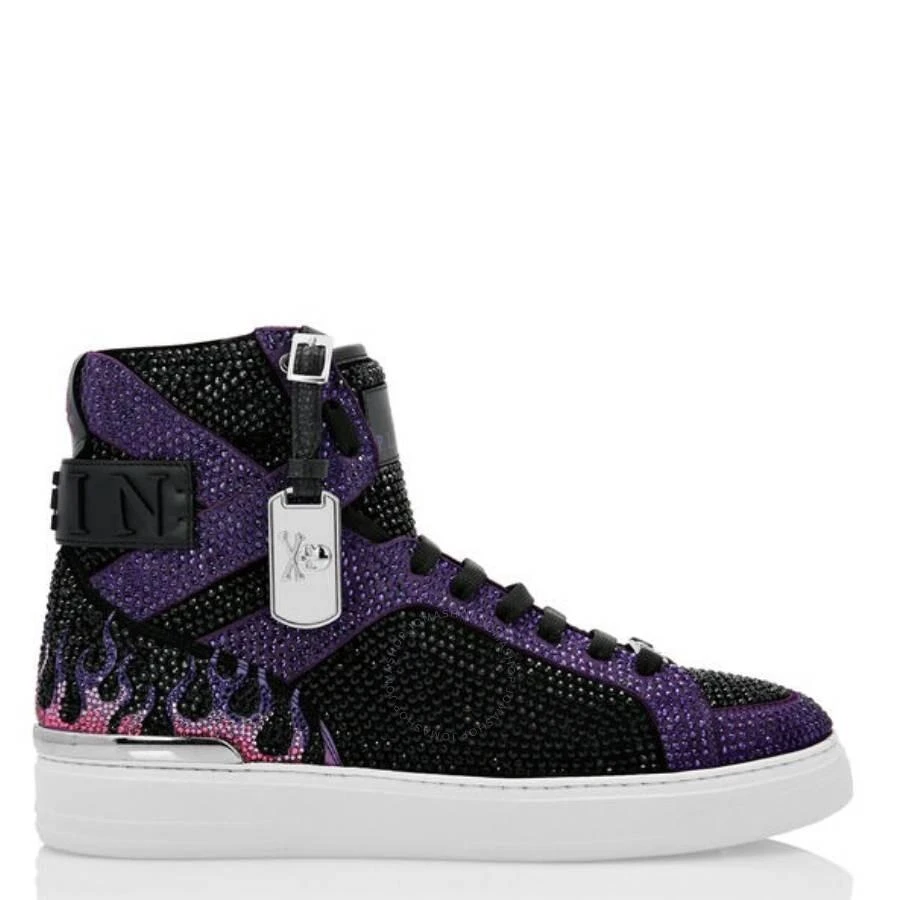 Philipp Plein Crystal Flame Money Beast Hi-Top Sneakers 1