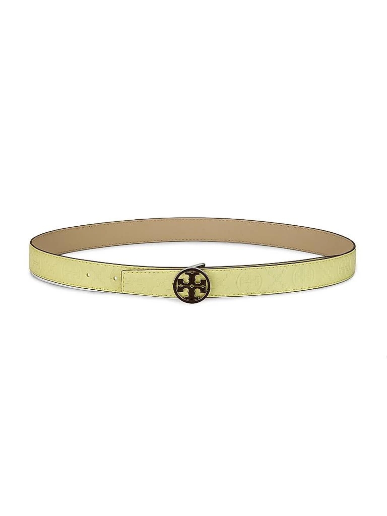 Tory Burch Miller Leather Monogram Belt 1