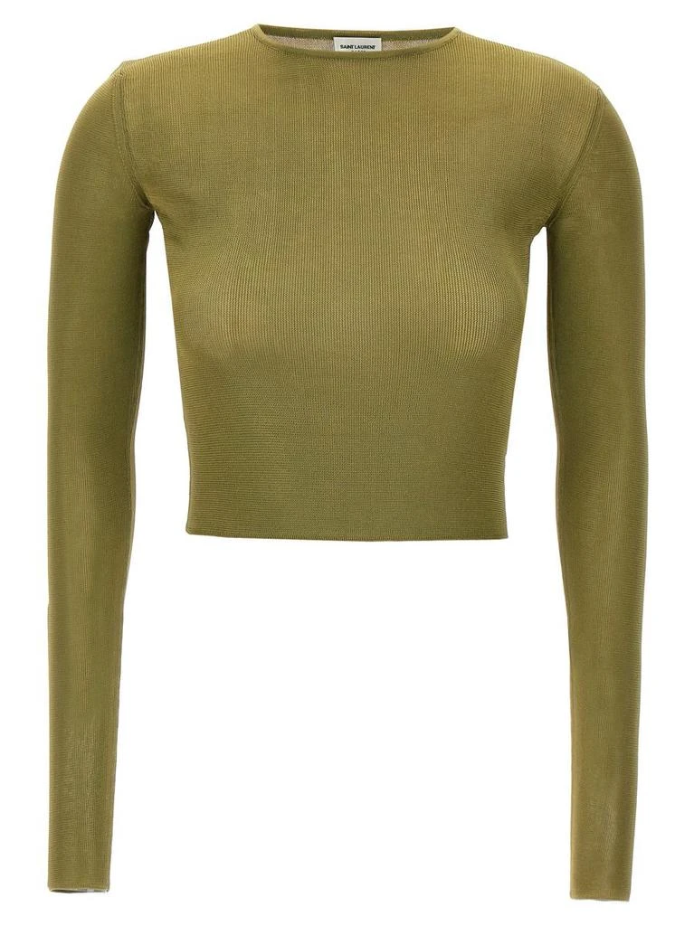 Yves Saint Laurent Saint Laurent Knit Crop Top 1
