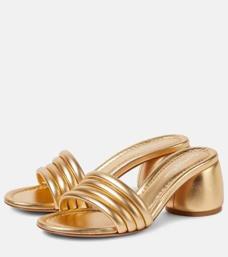 Gianvito Rossi Malou 60 leather mules 5